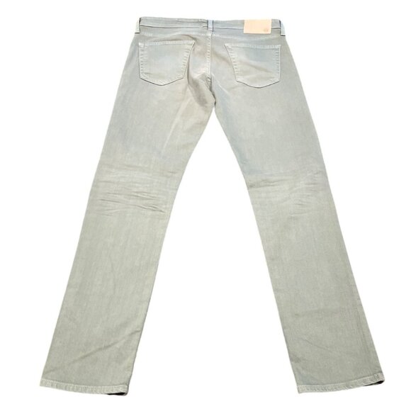AG-ED Denim 32x33 Tellis Modern Slim Jean Green Distressed Adriano Goldschmied - Picture 6 of 9